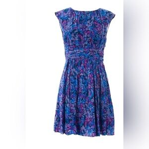 Boden Selina Dress in Blue Floral
